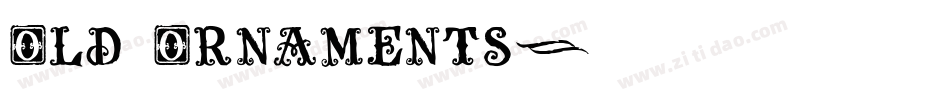 Old Ornaments字体转换